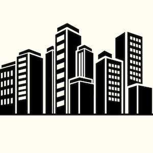 Stadt Skyline svg, Stadt svg, Gebäude svg, Gebäude svg, Stadtbild svg, Stadt Clipart, Stadtsilhouette,