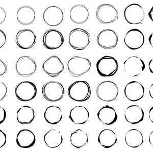 círculos grunge eps, círculo de pincel, diseños de marcos de círculo de boceto, círculos dibujados a mano svg, texturas de círculo, círculo de garabato, círculos de boceto