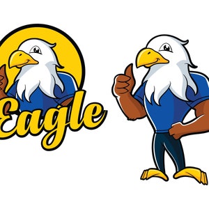 Adler Svg, Adler Cartoon Zeichen png, Adler Logo, Adler Cartoon Sticker eps, Adler Design für T-Shirt, Adler Man Vektor Art