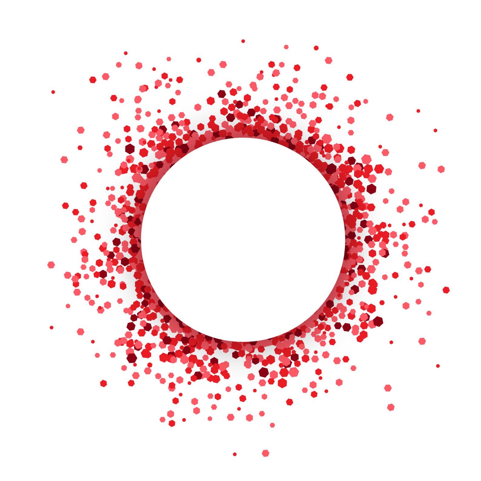 Confetti Background Svg, Confetti Border Design Eps, Confetti Circle