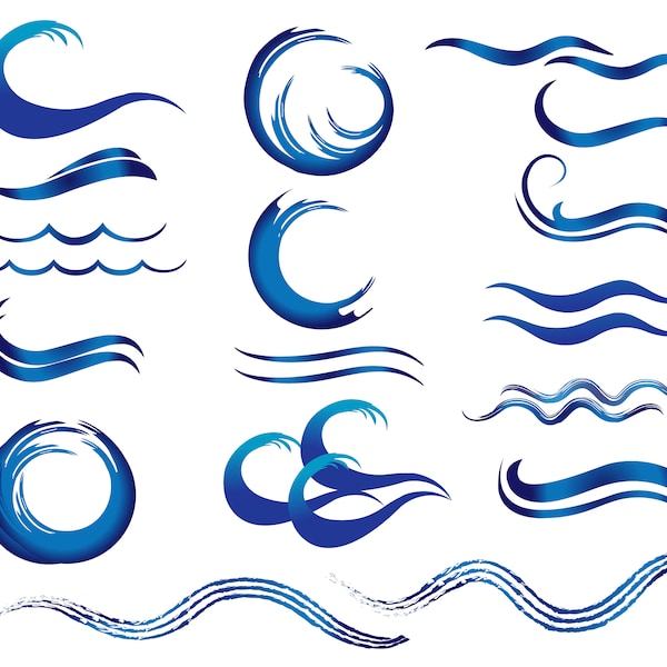 water wave vector, wave svg, Wave Digitals, Wave Eps, Water Wave, Wave Cameo, Wave Illustrator, Wave Clipart, Sea Waves, Ocean Waves