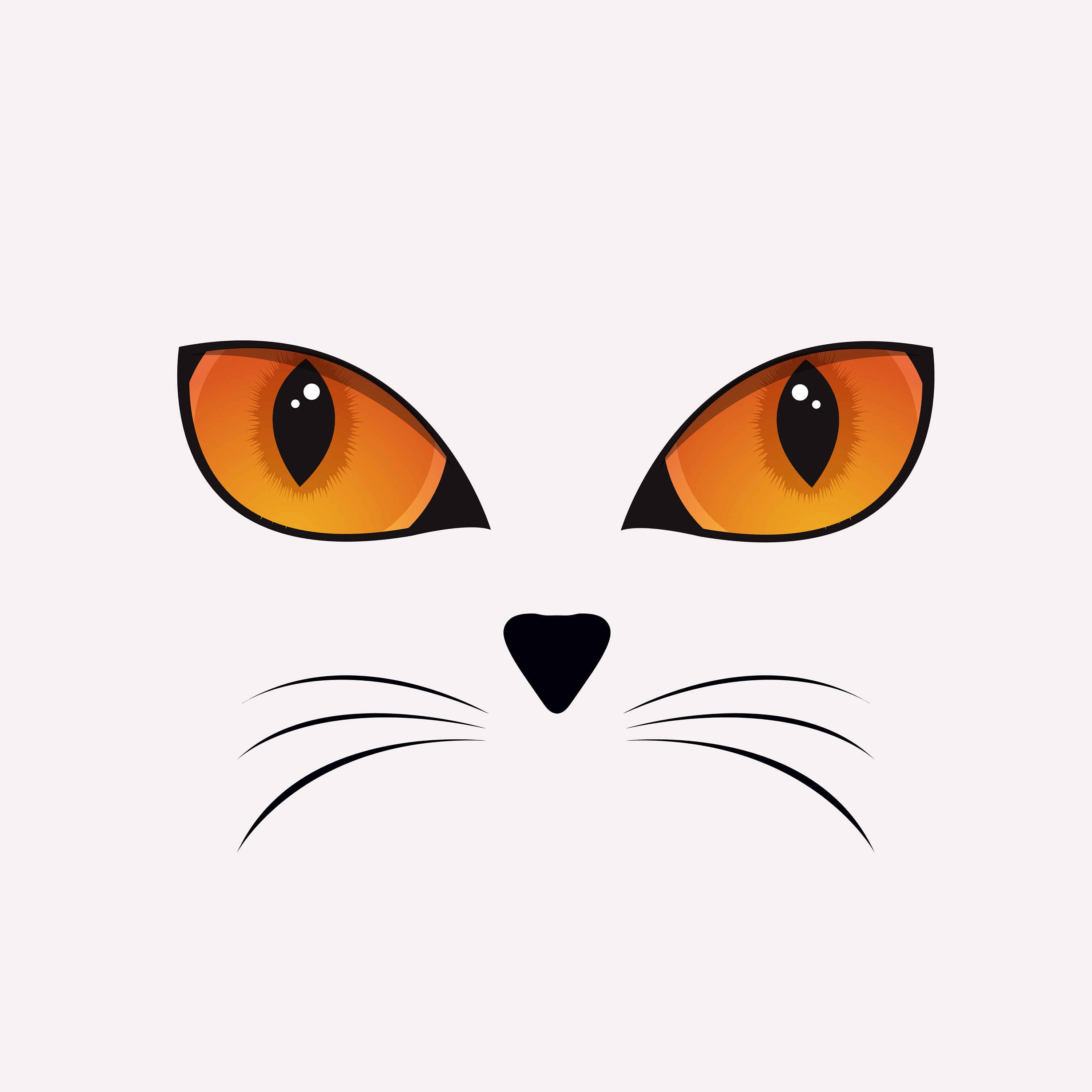 Cat Face Vector Cute Cat Cat Eyes Anime Eyes Colorful Cat Eyes Il Fullxfull.4596511130 M1gv