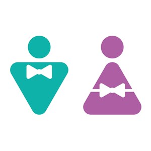 Toilet Sign Board Svg, Man and Woman Washroom, Restroom Sign Svg ...