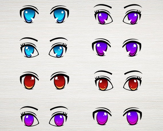 Angry Female Anime Eye Illustration PNG & SVG Design For T-Shirts