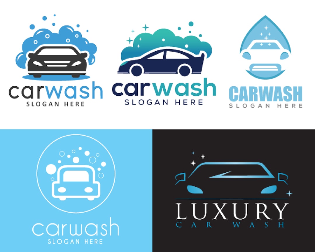 Auto Detailing Logo, Car Wash Logo, Car Logo, Car Vector Design