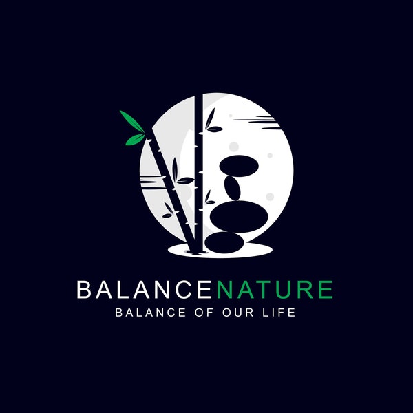 symbol of balance svg, nature balance logo, balance clipart, Balance Nature wall art