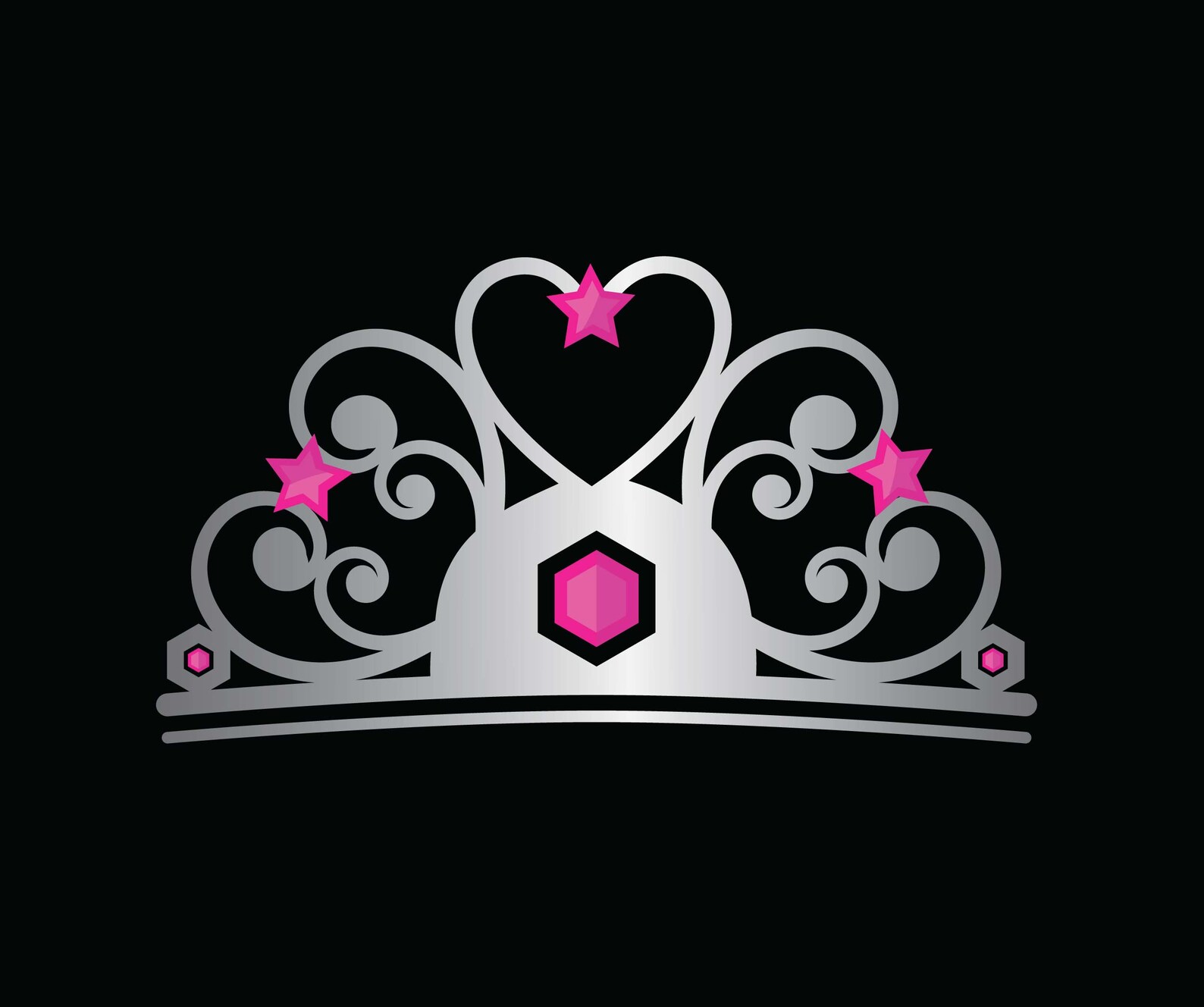 Silver Tiara Svg Princess Svg Crown Svg Princess Tiara Svg Etsy