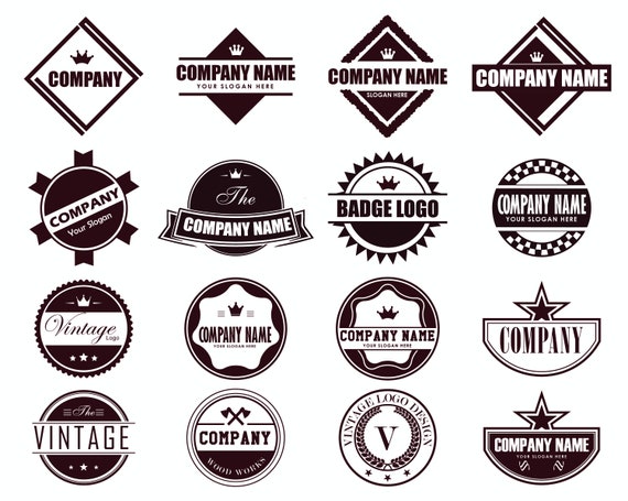 Vintage Logo Eps, Badge Logo Svg, Retro Logo Vector Design, Editable Logo  Template, Emblem Logo, Circle Logo, Round Badge Logo 