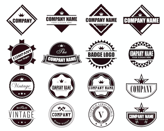 Vintage Logo Eps, Badge Logo Svg, Retro Logo Vector Design, Editable Logo  Template, Emblem Logo, Circle Logo, Round Badge Logo 