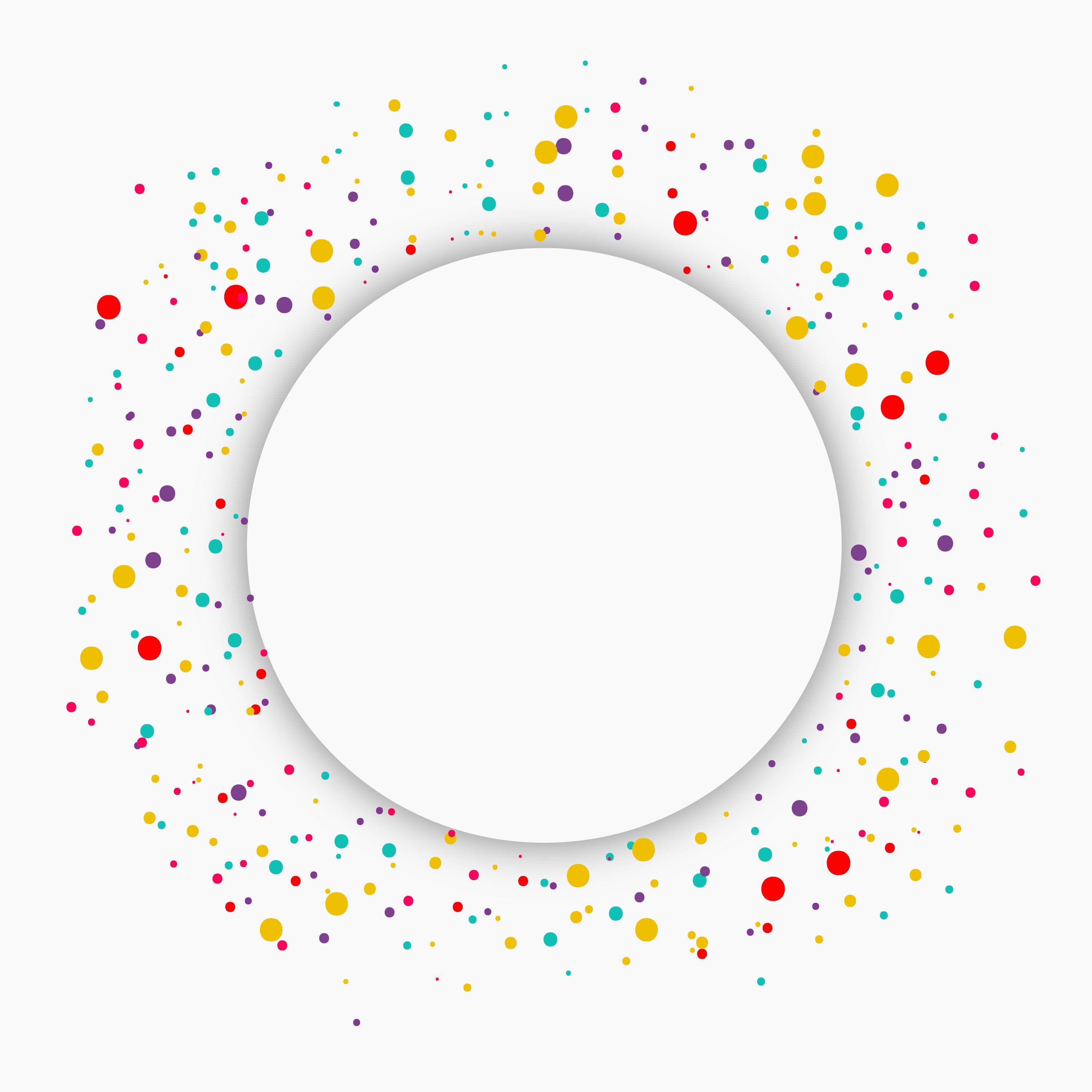 Confetti Vector Design, Confetti Background Svg, Confetti Border Design