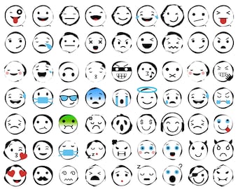 Emoji svg, Emoji icons, Emojis eps, WhatsApp Emojis svg, Facebook Emojis vector, Emoji, Feelings Clipart, Emoji face art SVG Collection