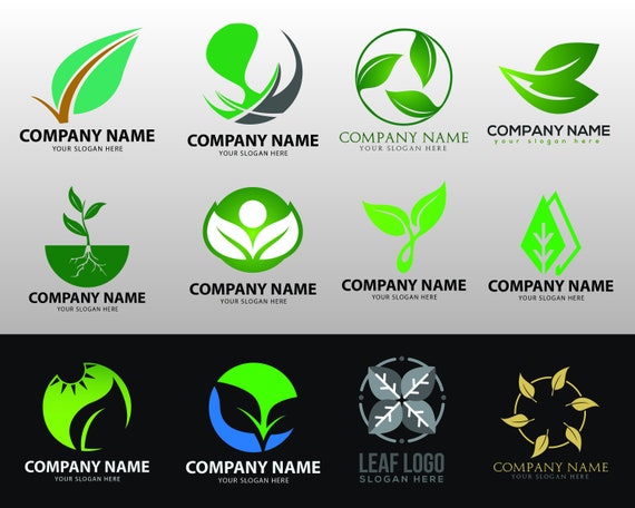 Blatt Logo svg, Eco Logo eps, Botanisches Logo, Gärtner Logo