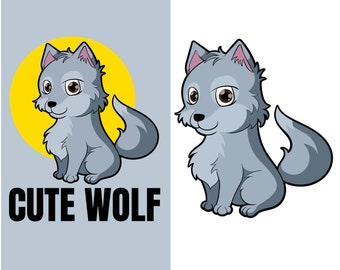 Baby Wolf Drawings - Etsy Baby Wolf Drawings - Etsy