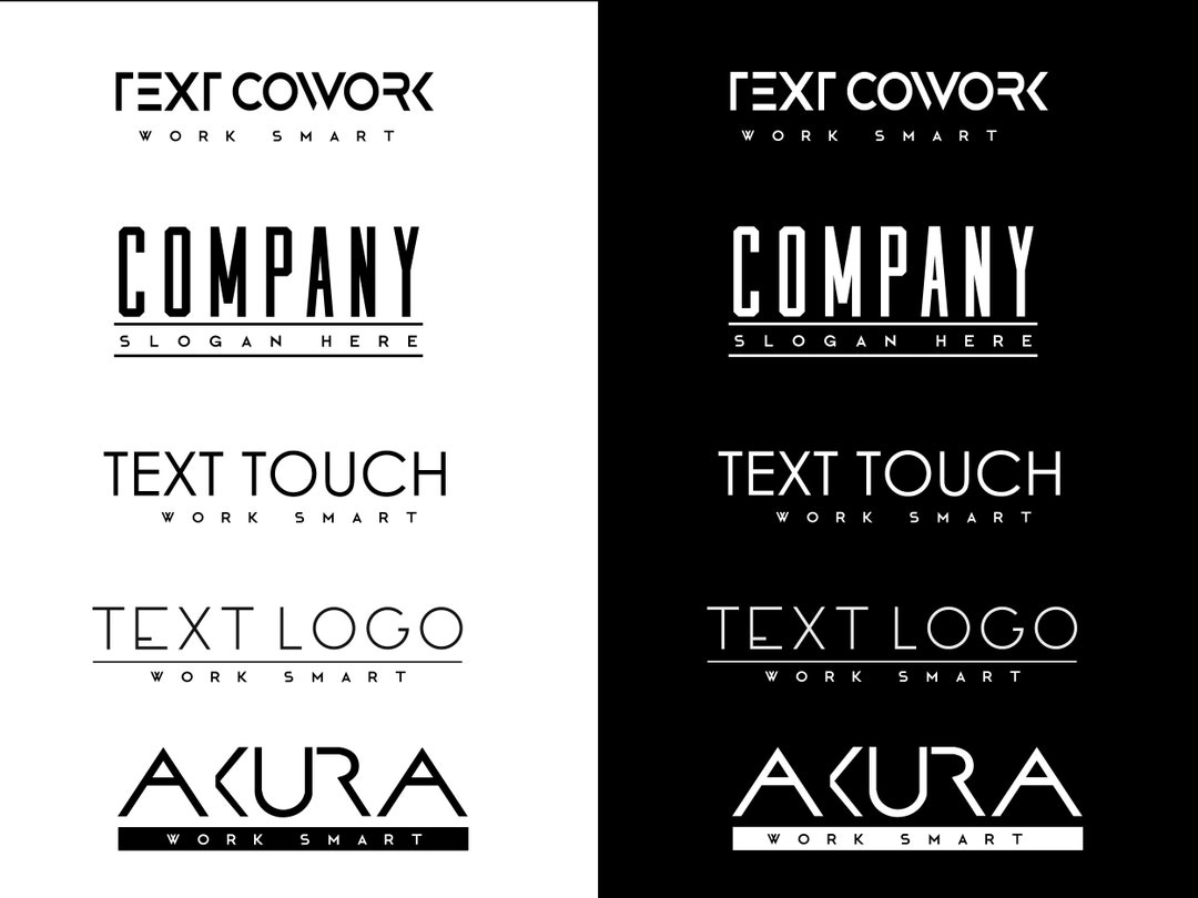Text Logo Svg, Editable Text Logo Template Eps, Edit Yourself Logo, DIY