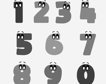 One Two Three Four Five Six Stock Vector (Royalty Free) 2315425605
