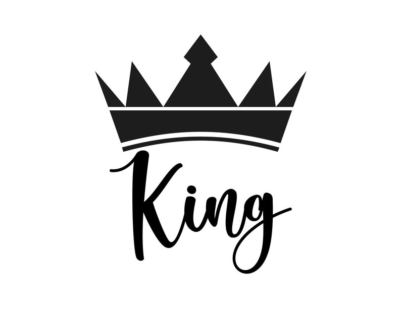 Princess Svg King Eps Prince With Crown Crown SVG Queen - Etsy