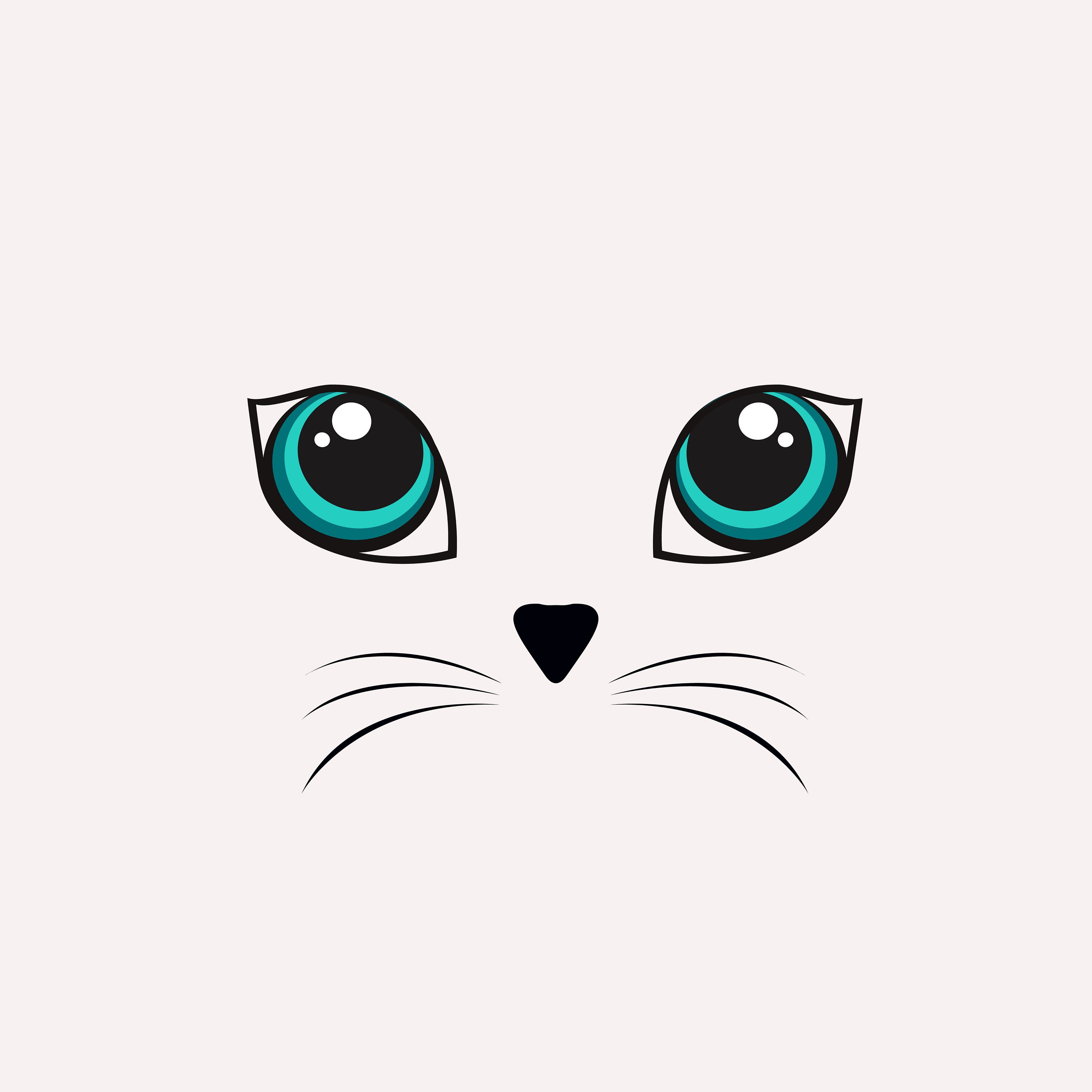 Cat Face Vector, Cute Cat, Cat Eyes, Anime Eyes, Colorful Cat Eyes  Illustrations, Cat Clipart, Animal Eye Vector - Etsy Singapore