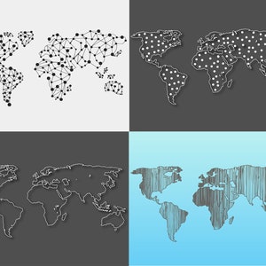 wereldkaart svg, Wereldkaart eps, Wereldkaart vector ontwerpen, Globe Verenigde Staten, Wereldkaart muur kunst psd, aarde kaart overzicht grafisch ontwerp