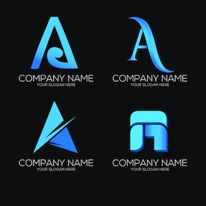modelo de logotipo de carta, logotipo de carta A, carta A eps, clipart de carta A, ícone de logotipo de carta A para marca