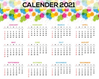 Calendrier Splat 2023 2024 Splash Calendar | Etsy Singapore