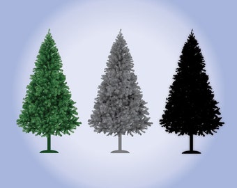 Pine Trees svg, Christmas Trees svg, Pine Trees Silhouette, SVG, PNG, EPS, dxf, jpg digital file, Christmas Tree Svg, tree cut file svg,