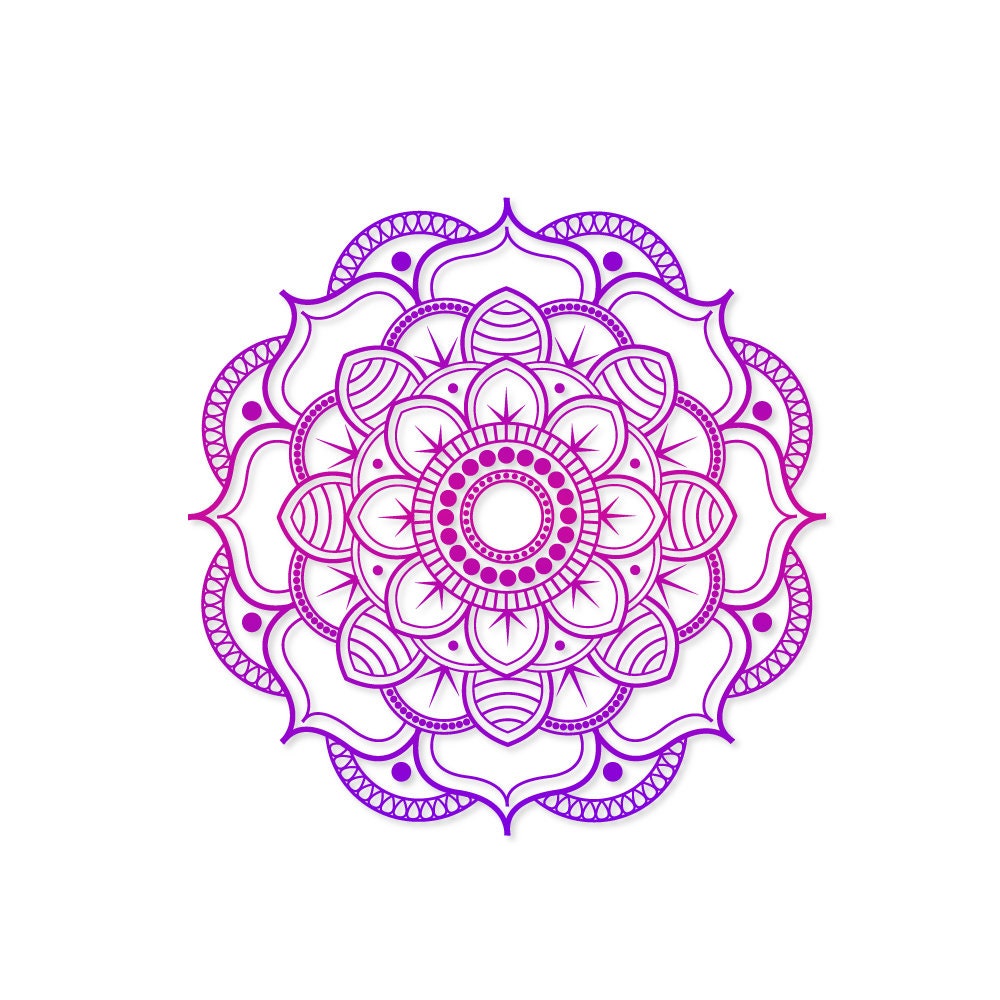 Mandala Svg Wall Decor Svg Room Decor Svg Flower Mandala Etsy UK
