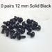 12 mm Solid Black safety eyes - 10 pairs - Amigurumi Eyes - plastic animal eyes - craft eyes - teddy bear eyes - animal eyes - safety eyes
