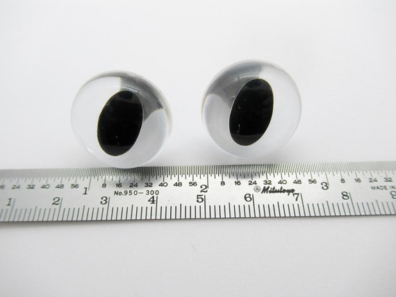 6 mm - 8 mm Craft Animal Eyes - Plastic Safety Eyes with Metal Backs