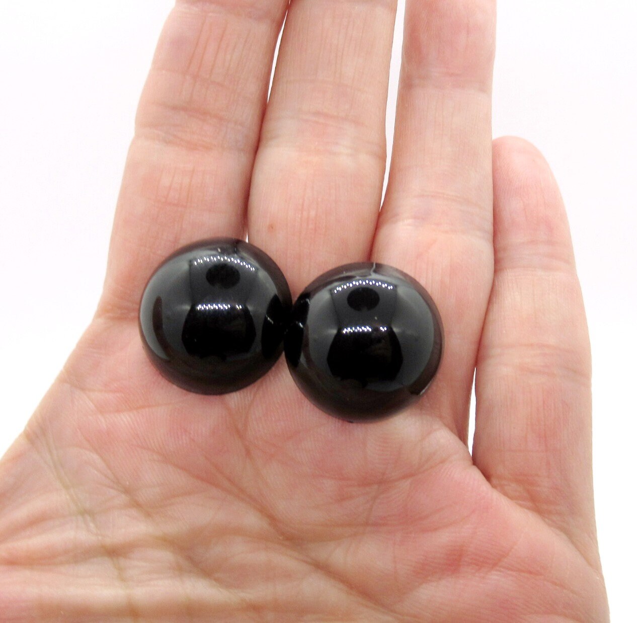 21 Mm Solid Black Safety Eyes 5 Pairs Amigurumi Eyes Etsy