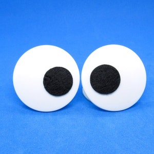 Large safety eyes - 40 x 40mm DIY pupil - funny eyes - Puppet eyes - supplies - toy eyes - eyes on posts with washers for toys
