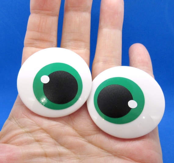 18mm X 13mm Safety Eyes 1 Pair Amigurumi Safety Eyes Plastic Oval Eyes  Comical Eyes Printed Eyes Funny Eyes Brown Eyes 