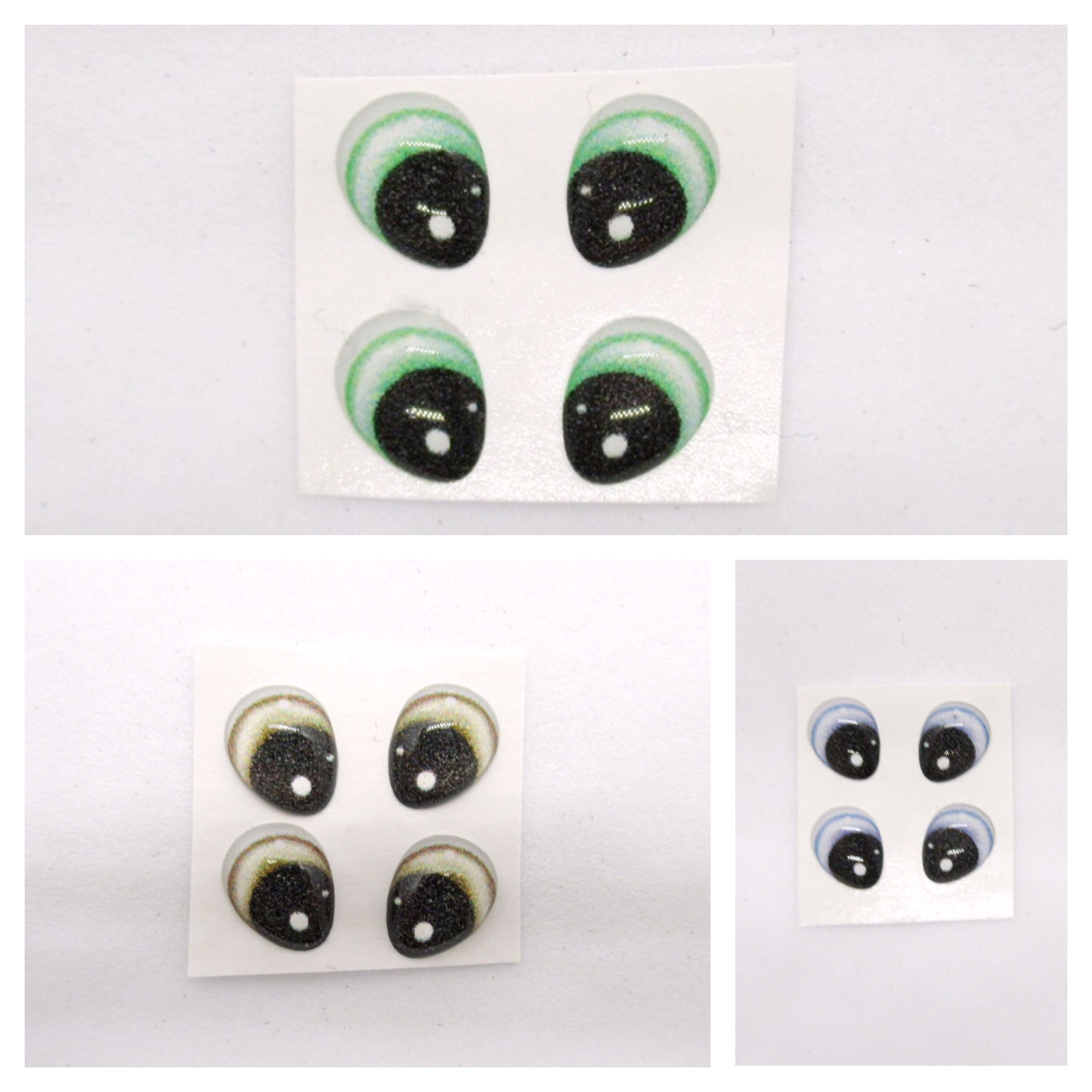 3D Eye Stickers 2 Pairs Self Adhesive Resin Eyes Sticky Etsy