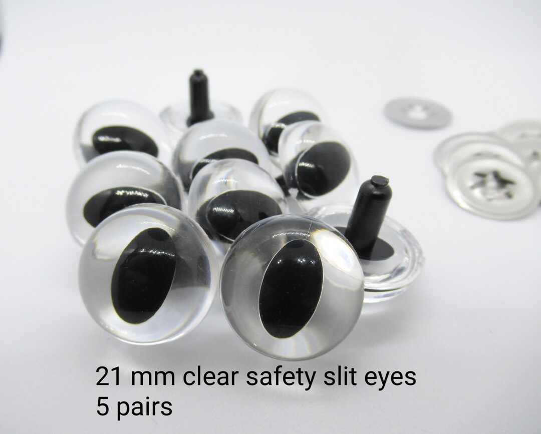 30 Mm Solid White Safety Eyes 3 Pairs Amigurumi Eyes Plastic Animal Eyes  Craft Eyes Teddy Bear Eyes Animal Safety Eyes 
