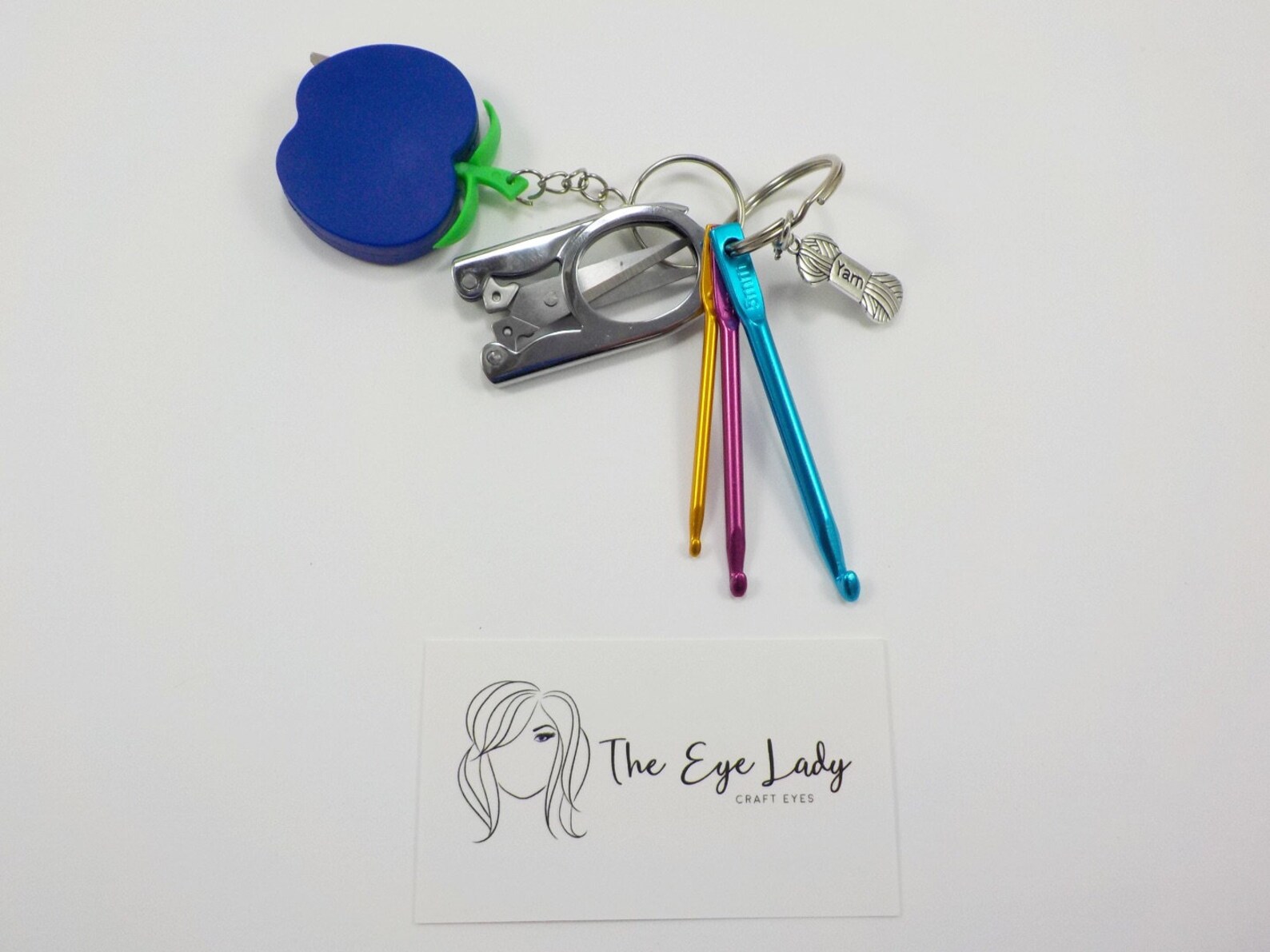 Crochet Hook Keychain Travel Crochet Kit Mini Crochet Hook Keyring
