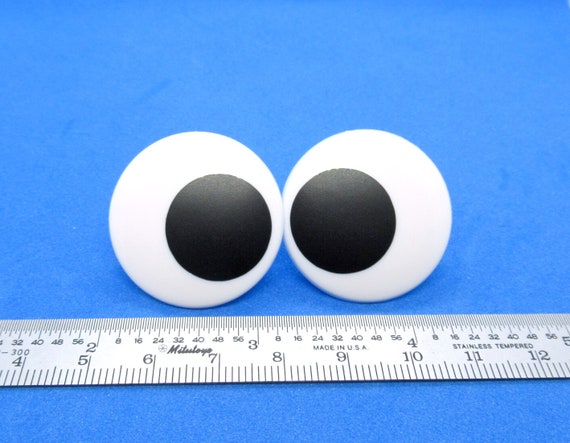 24mm Safety Eyes 3 Pairs Plastic Eyes Black and White Eyes Funny Eyes  Puppet Eyes Toy Supplies Toy Eyes Amigurumi Eyes 