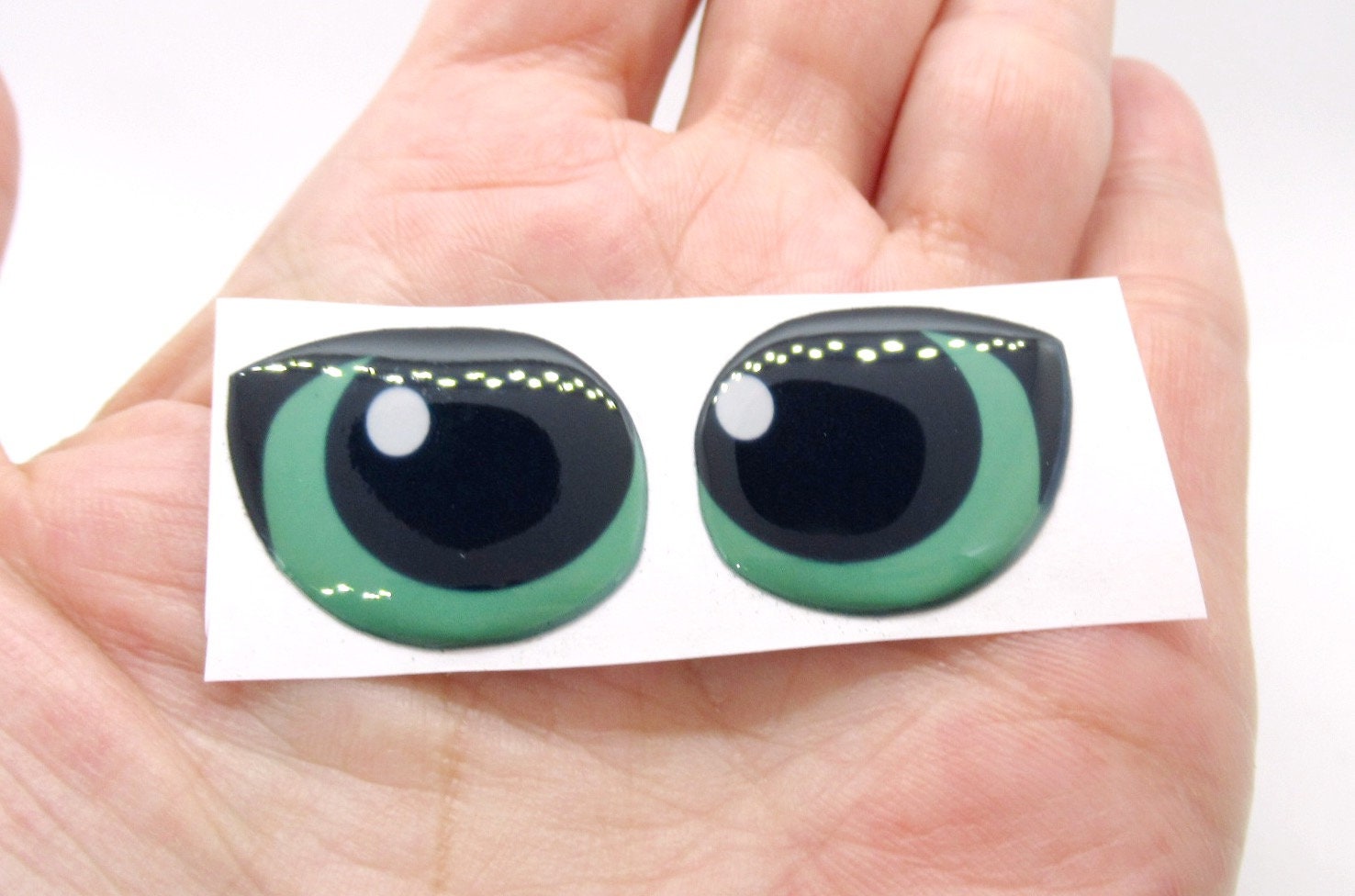Yeux Mobiles Autocollants 3 Paires, Giant Goggle Eyes Grand Autocollant  Google Eyes 60mm 80mm 100mm Autocollant à la Main pour Réfrigérateur  Halloween porte Décoration
