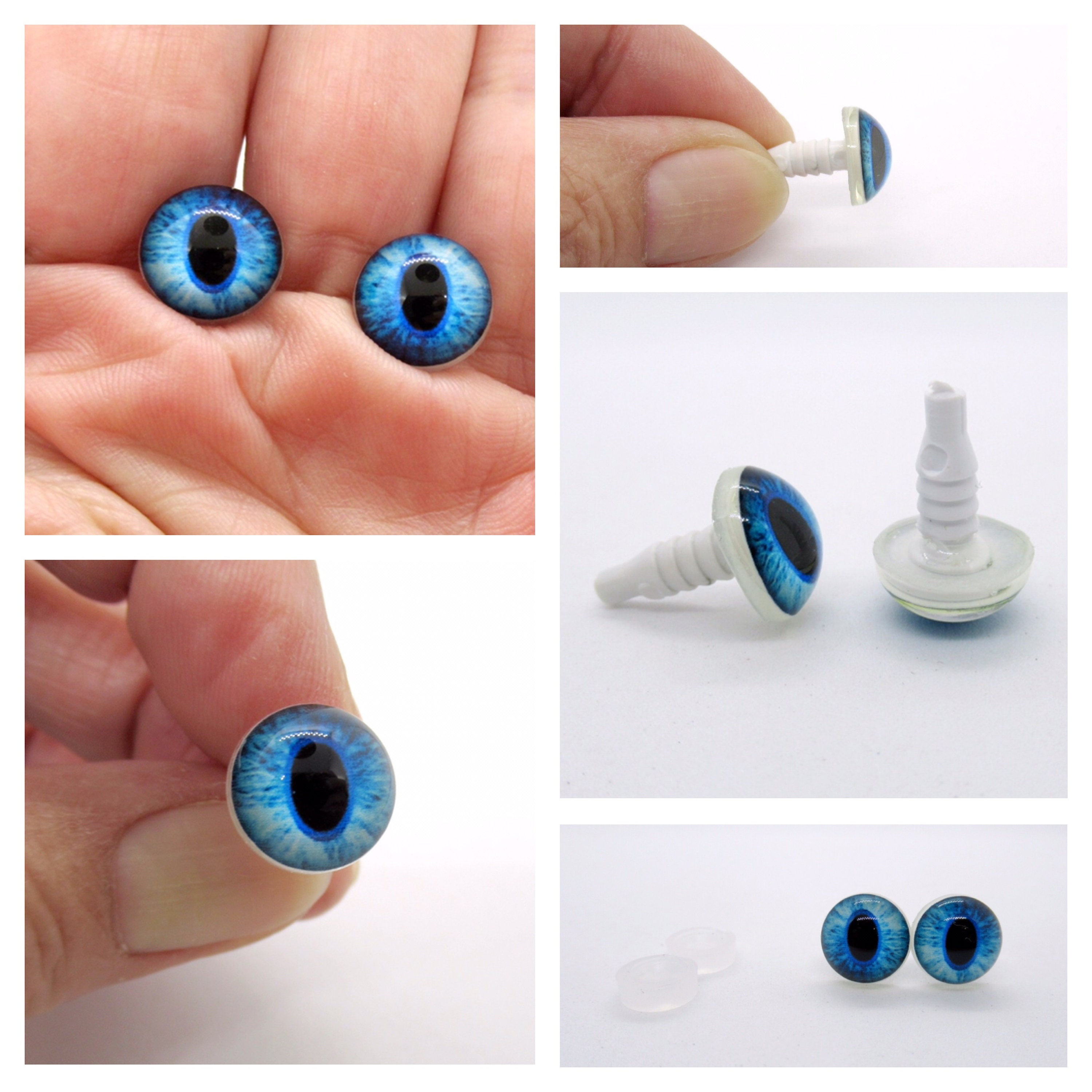 15 Mm Safety Eyes 5 Pairs of Clear Eyes Do It Yourself Amigurumi Safety  Eyes Plastic Animal Eyes Teddy Bear Supplies Craft Eye 