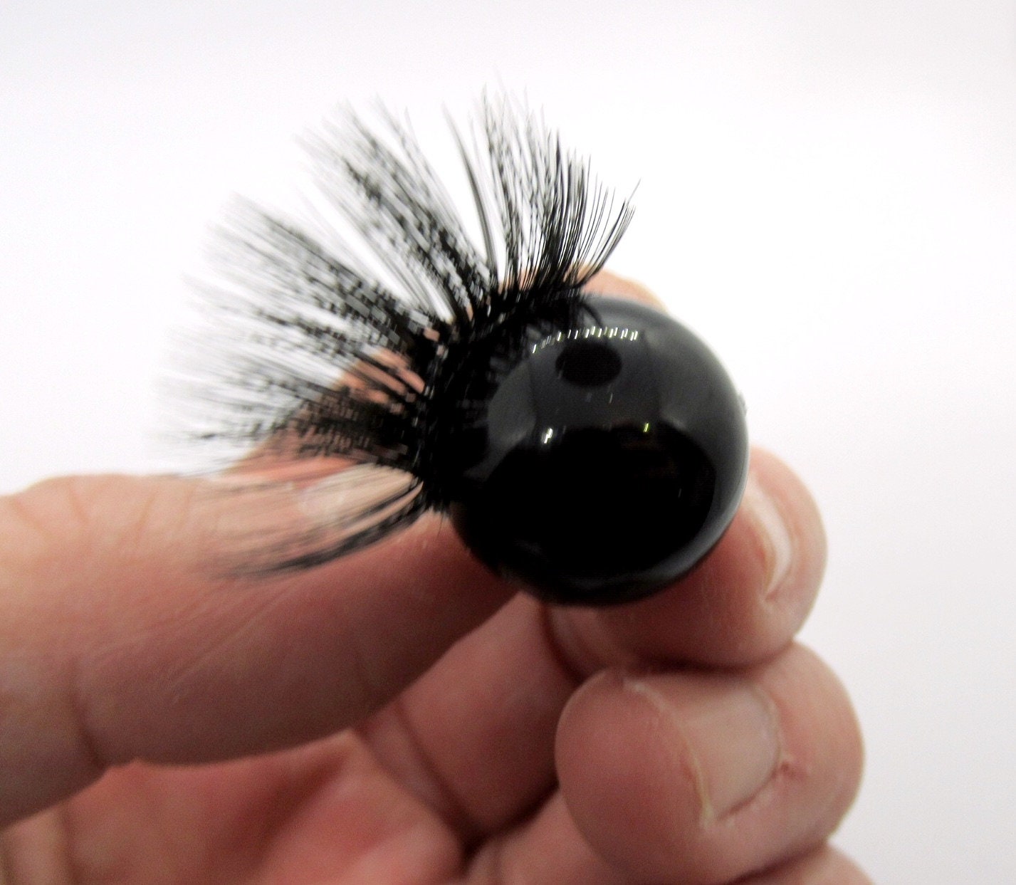 Safety Eyes With Eyelashes 18 Mm Black Safety Eyes Black Etsy