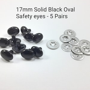 18 Mm Safety Eyes 5 Pairs of Clear Eyes Do It Yourself Amigurumi