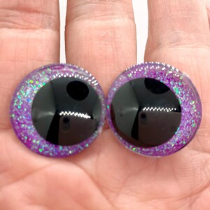 6mm Safety Eyes in Black - 5 Pairs 