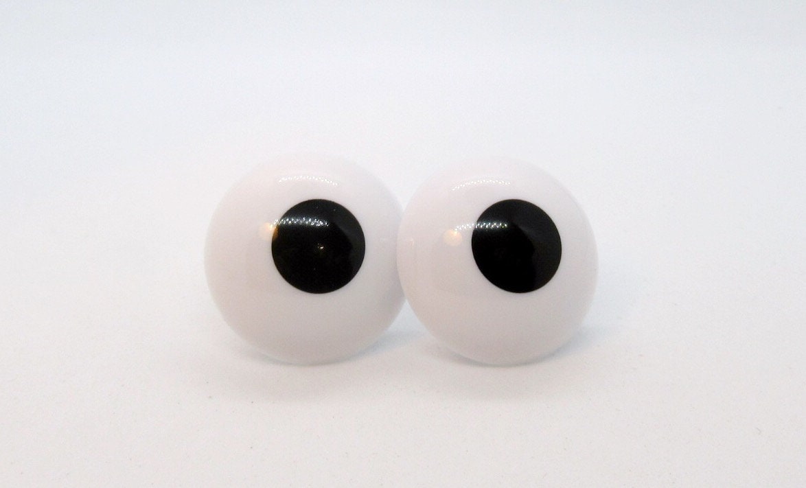 Plastic Ovel Black and White Soft Toy Eyes at Rs 80/piece in