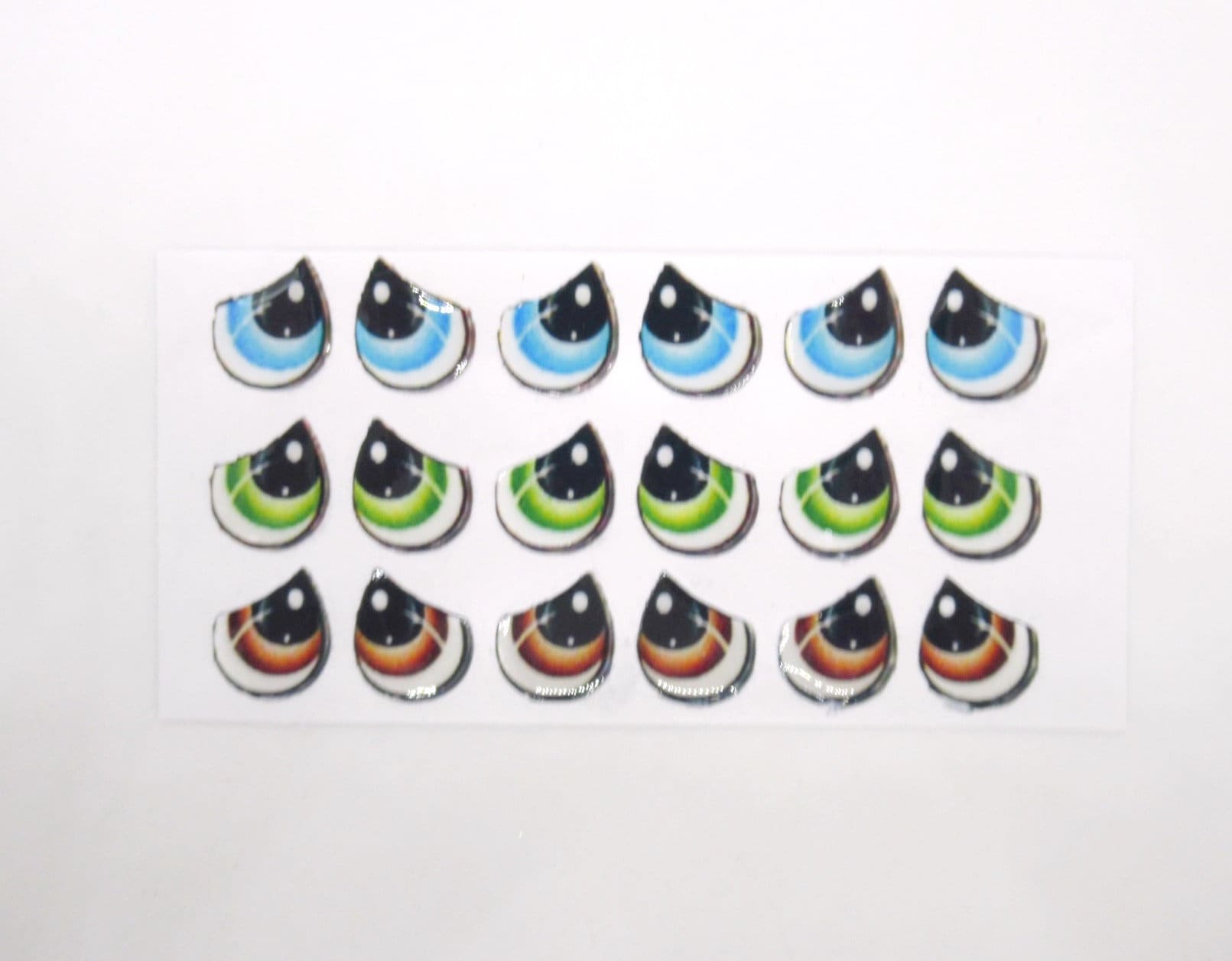10Pairs(20pcs) Toy Eyes Cartoon Eyes oval Safety Eyes Animal Eyes Craft  Eyes Crochet doll eyes Plastic Eyes Printed Eyes- 15x11mm.