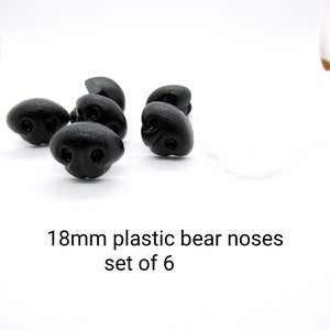 Safety Nose (Black), 5 pcs - 8mm, 12mm, 18mm, 22mm, 26mm