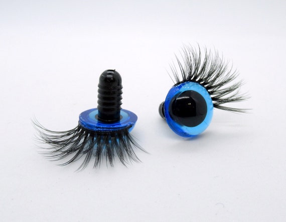 Safety Eyes With Eyelashes 12 Mm Black Safety Eyes Black Safety