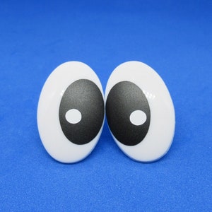 Plastic Safety Eyes - 30mm Blue - 4 Pairs