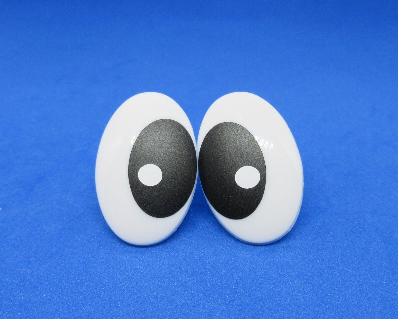 3.5mmx2.5mm Black Oval Safety Eyes/Plastic Eyes - 30 Pairs
