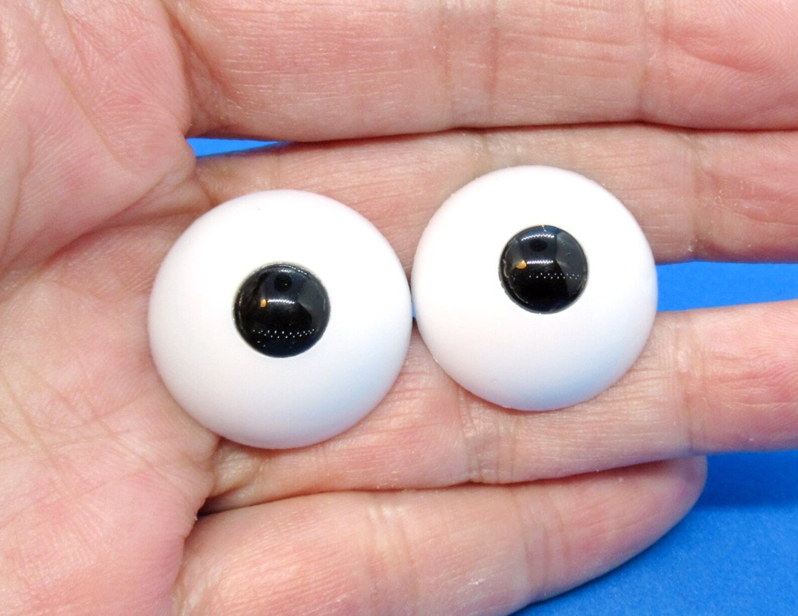 Puppet eyes 24 mm safety eyes 8 mm black pupil one pair Etsy