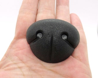 50mm black bear extra large nose - 1 piece  - Amigurumi plastic safety nose - toy nose - crochet toy supply - animal noses - bear nose