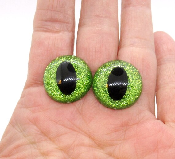 Sexy Sparkles 10 Pcs Green Wiggle Eyes Craft for Toy Doll Making