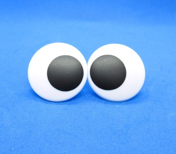 Large Safety Eyes 30 X 30mm Comical Eyes Funny Eyes Puppet Eyes Supplies  Toy Eyes Eyes on Posts With Washers for Toys 